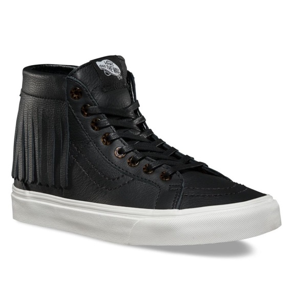 Vans Shoes - Vans leather sk8 hi moc tennis shoes
